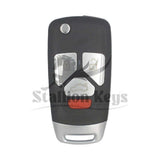 Keydiy - Universal Flip Remote 3+1 Buttons Audi Type NB27-3+1 PCF / w/ Integrated Chip