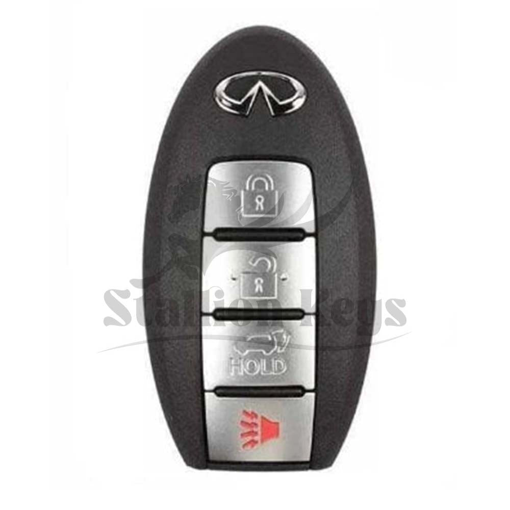 2011-2013 Infiniti QX56 / 4-Button Smart Key / PN: 285E3-1LL0D / CWTWB1U787 / AFTERMARKET