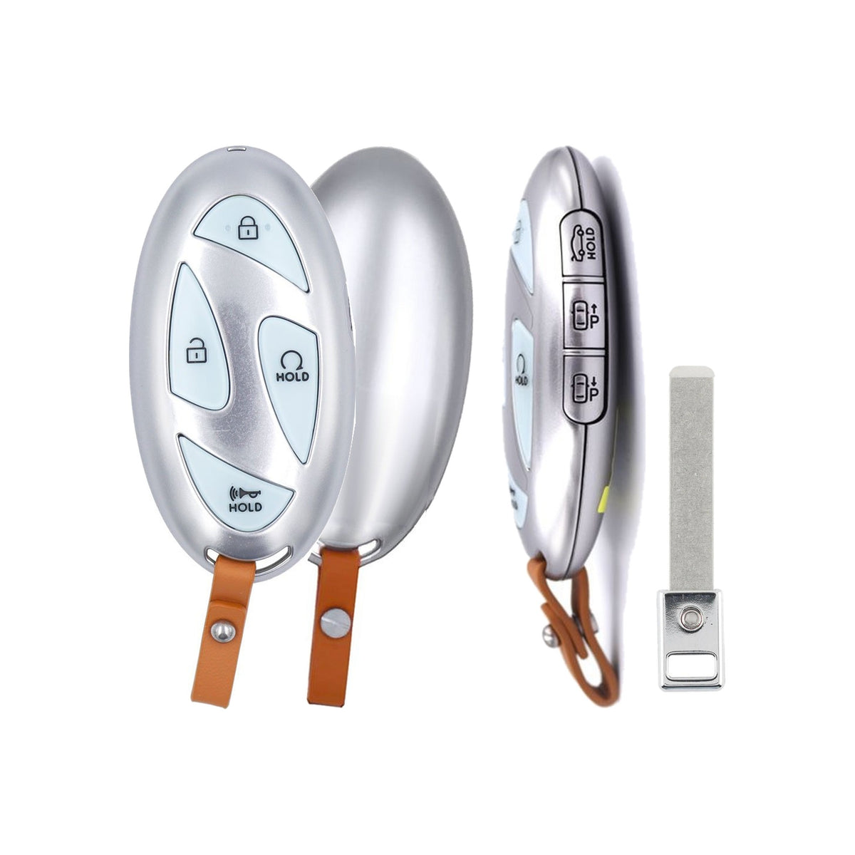 2022-2025 Hyundai Ioniq 6  7-Button Smart Key  PN: 95440-KL200  NYOMBEC7FOB2208 - front, back, side buttons and emergency key
