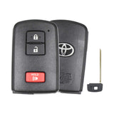 2021-2023 Toyota 4Runner  Tundra  Tacoma  3-Button Smart Key  PN: 89904-0C050  HYQ14FBB  Board 0010 - front, back and emergency key