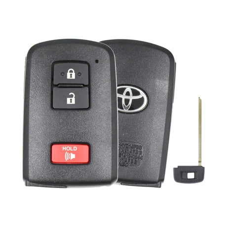 2021-2023 Toyota 4Runner  Tundra  Tacoma  3-Button Smart Key  PN: 89904-0C050  HYQ14FBB  Board 0010 - front, back and emergency key