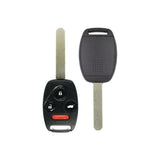 2009-2015 Honda Pilot  4-Button Remote Head Key  PN: 35118-SZA-A03  KR55WK49308 - Recase, no-logo shell