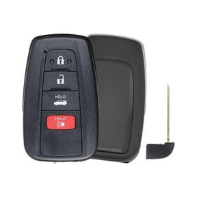 2021-2023 Toyota Mirai  4-Button Smart Key  PN: 8990H-62030  HYQ14FLA - Recase, no-logo shell with emergency key