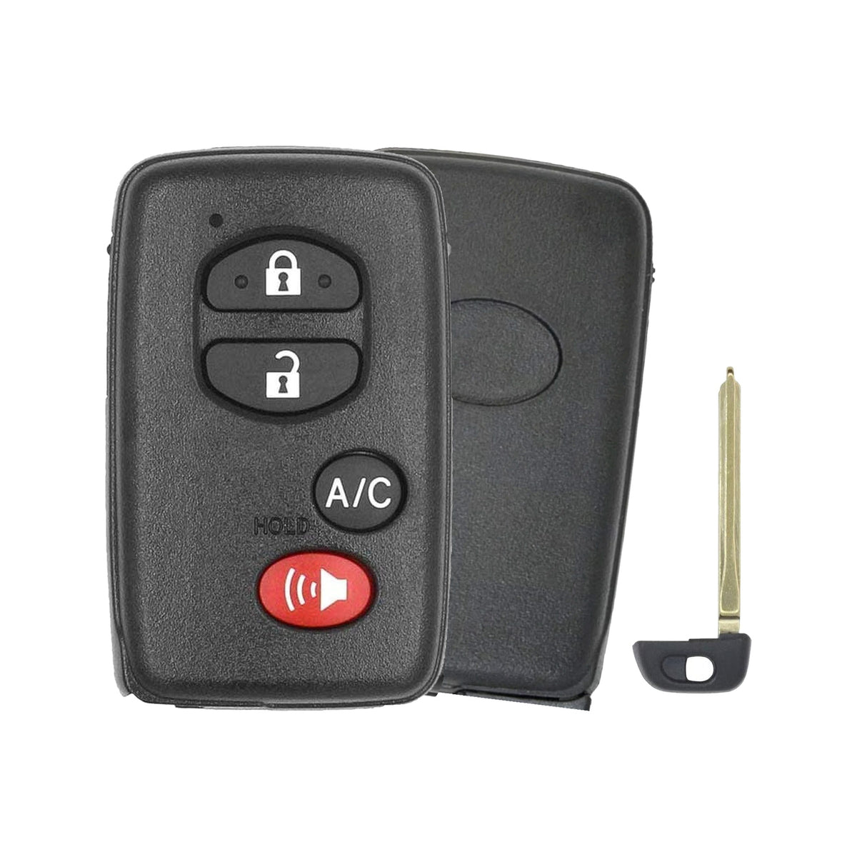 2010-2015 Toyota Prius  4-Button Smart Key  PN: 89904-47352  HYQ14ACX  Board 5290 - Recase, no-logo shell with emergency key