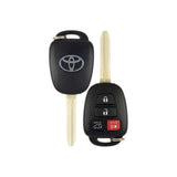 2013-2019 Toyota Highlander  RAV4  4-Button Remote Head Key  PN: 89070-0R100  GQ4-52T  H Chip - front and back