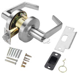 Maxtek - Commercial Lever Set Handle - 2-3/4” Standard Backset - Satin Chrome - Entrance - Grade 2