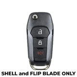 2014-2017 Ford F-Series / Flip Key SHELL 3 Buttons for N5F-A08TAA / AFTERMARKET