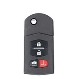 2006-2015 Mazda 3 / 6 / MX 5 / 4-Button Flip Key / PN: BBM4-67-5RY / BGBX1T478SKE125-01 / AFTERMARKET