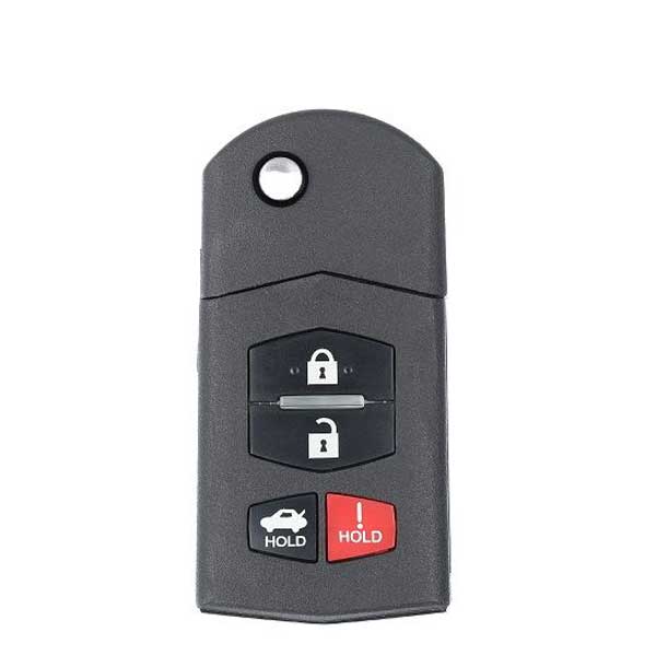 2004-2011 Mazda 6 / RX8 / 4-Button Flip Key / PN: GP7A-67-5RYB / KPU41788 / AFTERMARKET