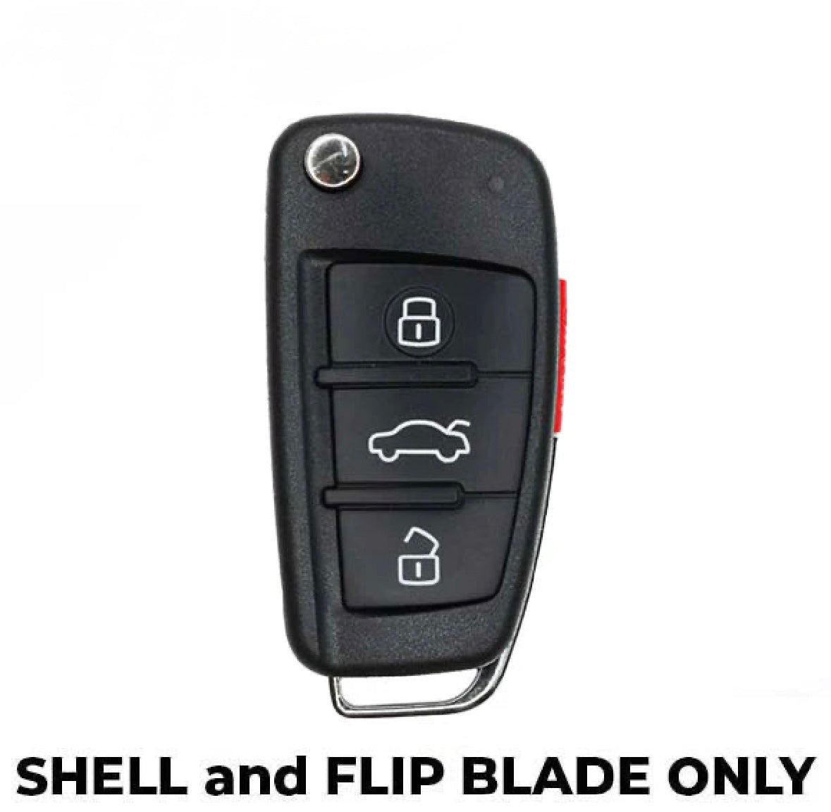 2006-2015 Audi / 4-button Flip Key SHELL for NBG009272T / AFTERMARKET