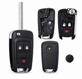 GM Remote Flip Key Shell | 3-Button HU100 | OHT01060512