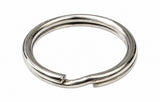 1" Split Key Rings - Nickel-Plated Tempered Steel 250 Pack