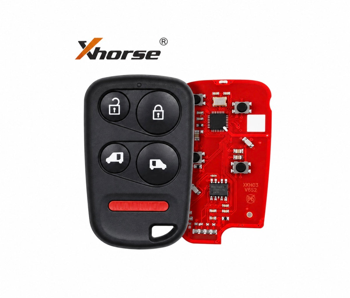 Xhorse - XKHO24EN Honda Style | 5-Button Universal Remote Key for VVDI Key Tool | Wired