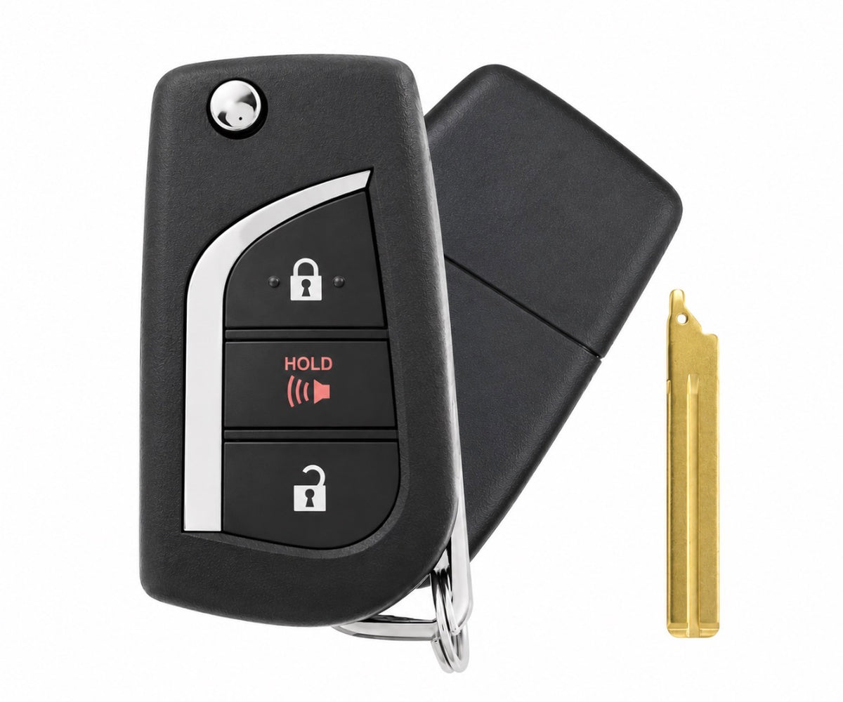 2019-2024 Toyota RAV4 | 3-Button Remote Flip Key | PN: 89070-0R300 | GQ4-73T | H Chip | Aftermarket