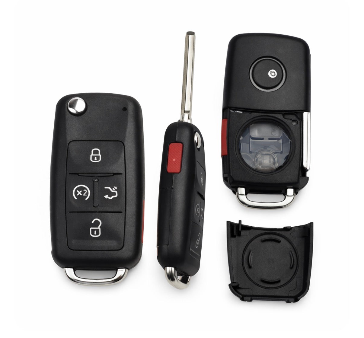 2011-2013 Volkswagen Golf / 5-Button Flip Key SHELL ONLY / PN: 561837-202-D / NBG010206T / AFTERMARKET