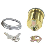 Maxtek - Premium Mortise Cylinder - 1-1/4" / Brass or Nickel Finish / SC1