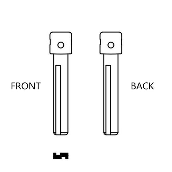MFK - HY18 Refill Key Blank Blade for Hyundai | GTL | 10-Pack