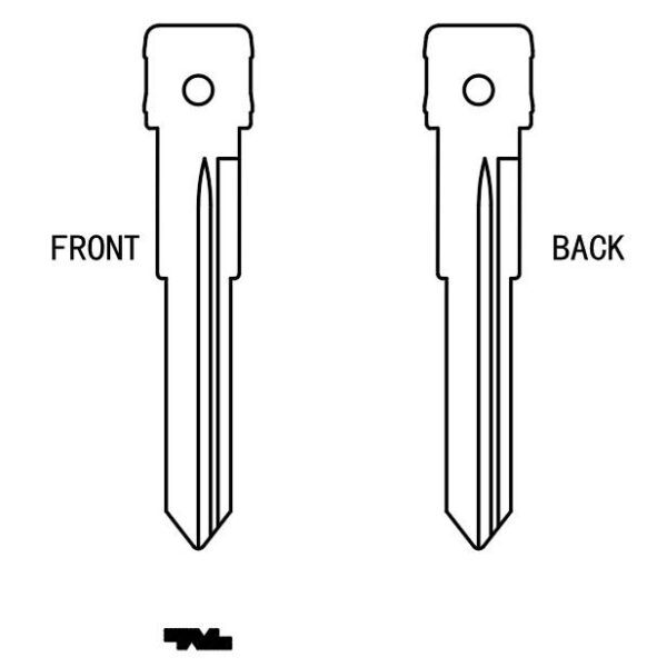MFK - KAWASAKI KW18D / MULTI – FUNCTION KEY BLADE FOR MOTORCYCLE (10-PACK)