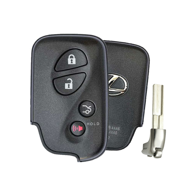 Genuine Lexus 89904-30C60 HYQ14AEM 4-button smart key, front and back, with emergency key