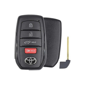 Genuine Toyota Corolla Cross 8990H-0A021 HYQ14FBW 4-button smart key, front and back, with emergency key