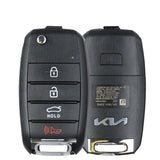2020-2023 Kia Rio Remote Flip Key 4B Trunk w/ Transponder / PN: 95430-H9850 / SYEC4TX1611 / OEM