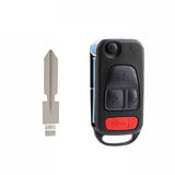 1997–2005 Mercedes SL / 4-Button Flip Key / HU39 / PCF7935 44 Chip for KR55 Key Maker (MBE)