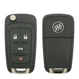 2010-2021 Buick / Chevrolet / 4-Button Remote Flip Key / PN: 5912543 / OHT01060512 / OEM REFURB