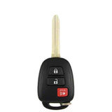2012-2017 Prius C / 3-Button Remote Head Key / PN: 89070-52F60 / HYQ12BDM / G Chip / AFTERMARKET