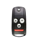 2007-2013 Acura MDX / RDX / 4-Button Flip Key / PN: 35111-STX-326 / N5F0602A1A / AFTERMARKET