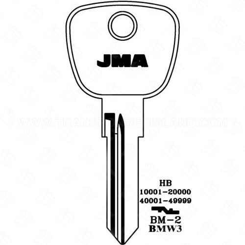 JMA BMW X144/HU50 Metal Key Blank