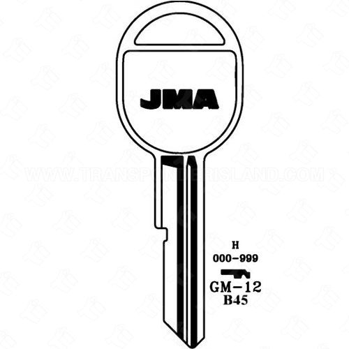 JMA GM B45 H Metal Key Blank