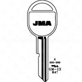 JMA GM B47 K Metal Key Blank