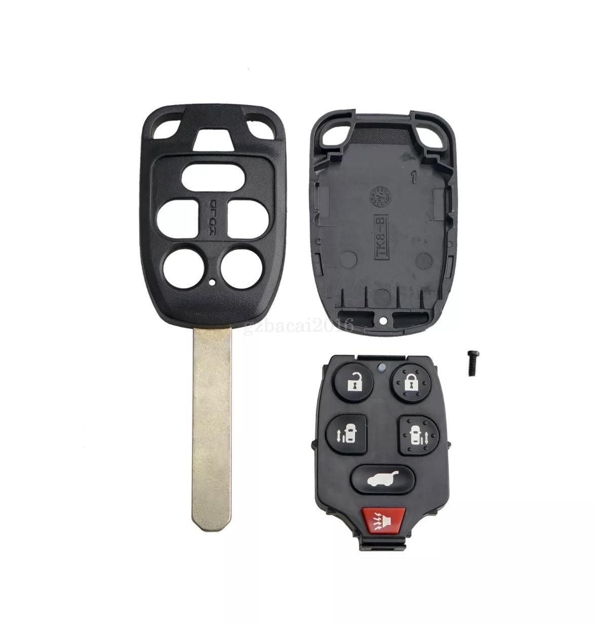 2011-2013 Honda Odyssey / 6-Button Remote Head Key Shell and Key Case / HO01 / N5F-A04TAA / AFTERMARKET