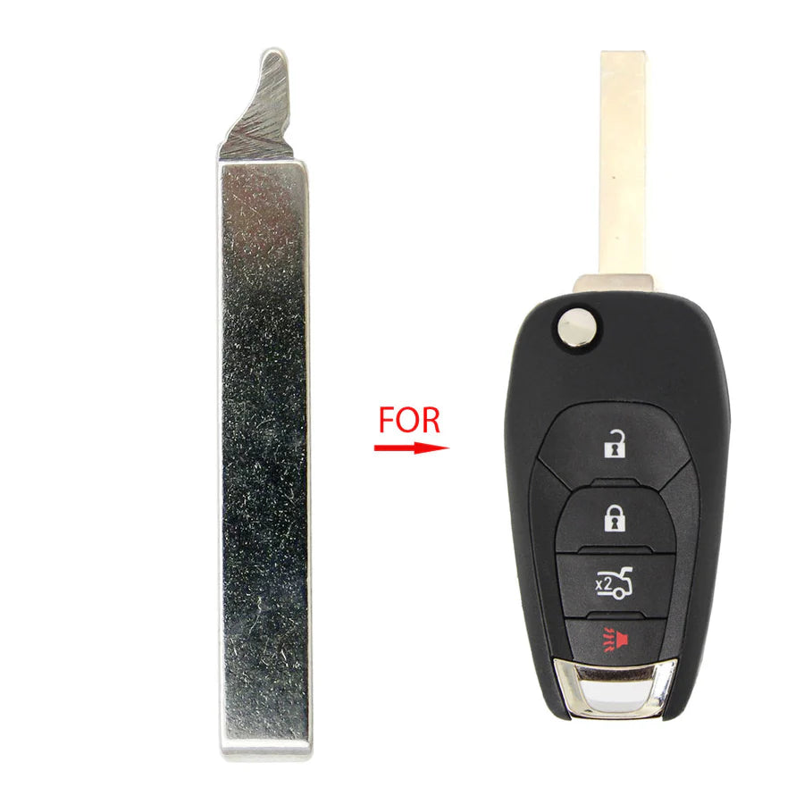 Chevrolet Remote Flip Key Blade HU100 8-Cut / AFTERMARKET