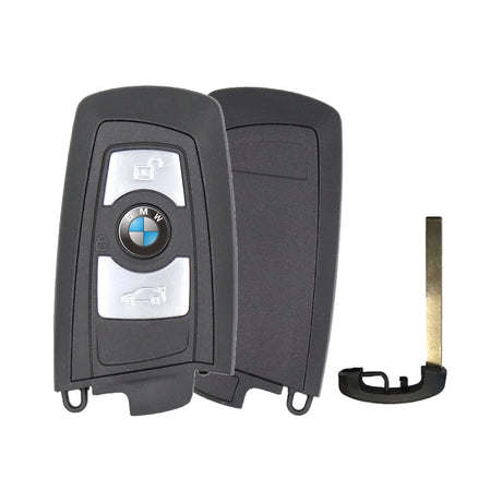 BMW F Series 3-Button Smart Key FEM-BDC 433 MHz - front, back and emergency key