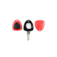 Ferrari 3-button remote head key shell, red, front cover, inner frame with blade and back cover